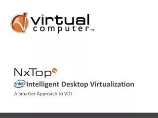 Intelligent Desktop Virtualization
