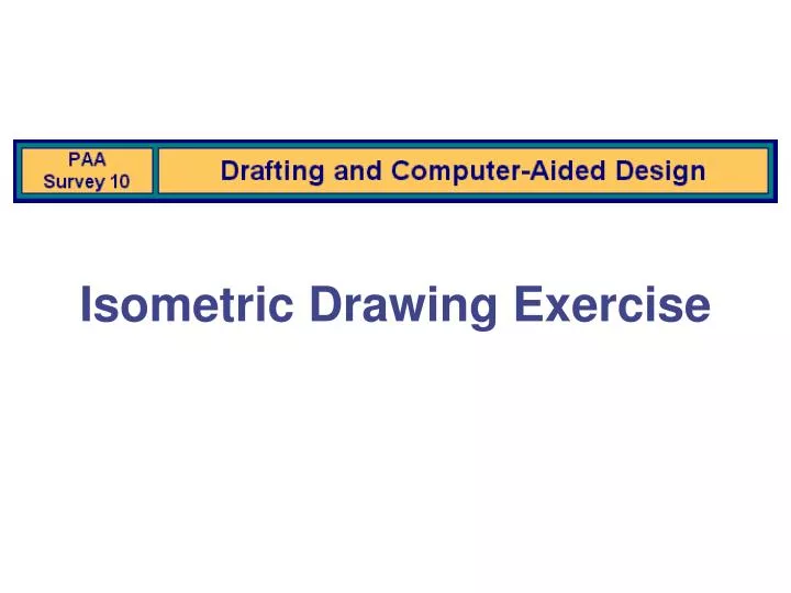 isometric drawing exercise