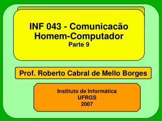 Prof. Roberto Cabral de Mello Borges