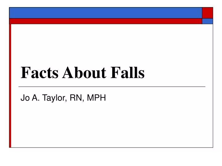 facts about falls