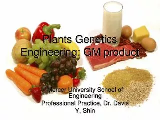 Plants Genetics Engineering: GM product