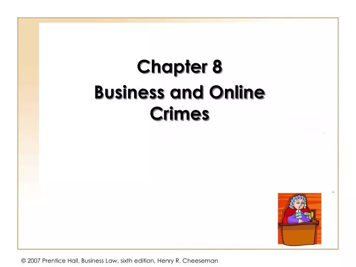 chapter 8 business and online crimes