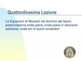 quattordicesima lezione