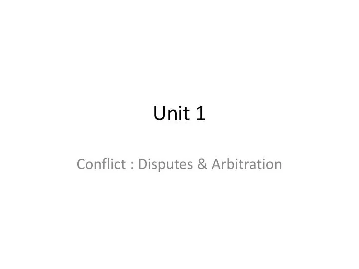 unit 1