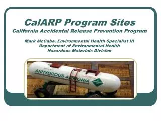Why a CalARP Program?