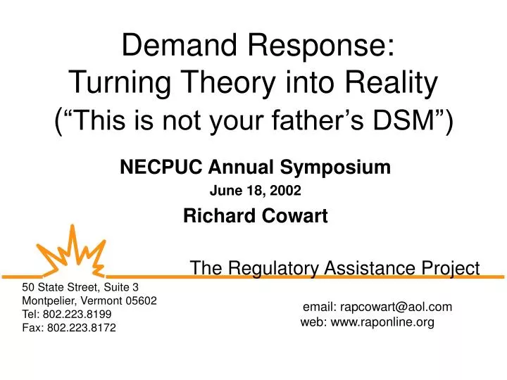 demand response turning theory into reality this is not your father s dsm