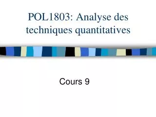 pol1803 analyse des techniques quantitatives