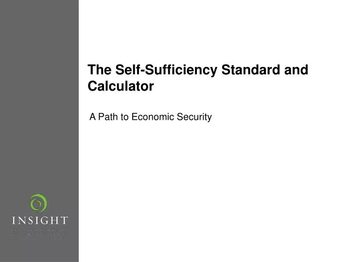 the self sufficiency standard and calculator