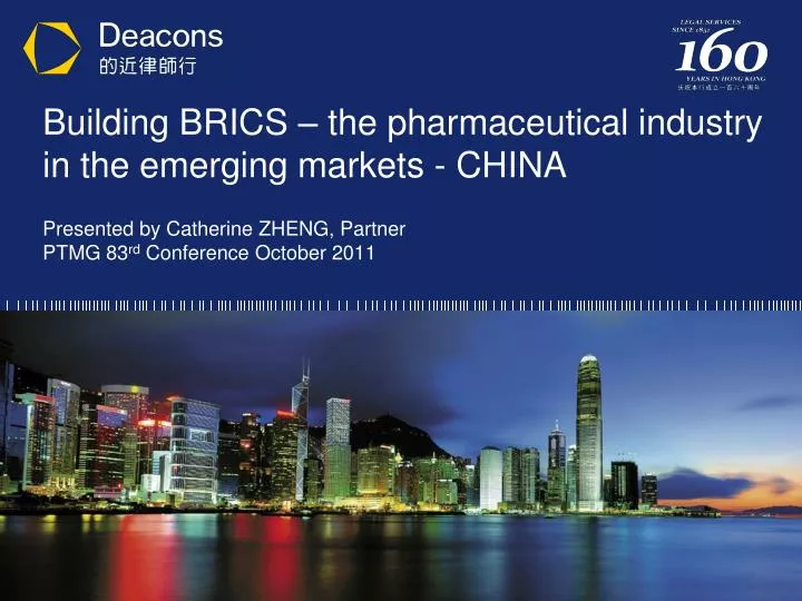 building brics the pharmaceutical industry in the emerging markets china