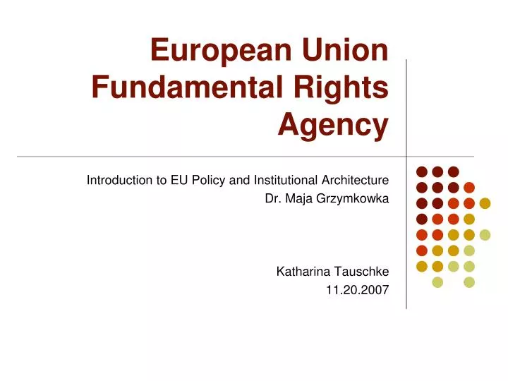 european union fundamental rights agency