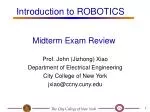 Midterm Exam Review - slide 1
