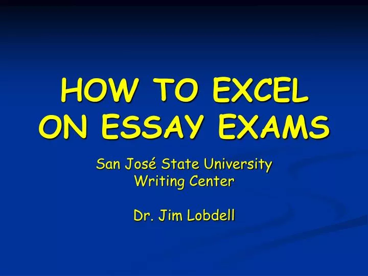 how to excel on essay exams