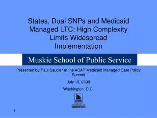 Muskie School of Public Service