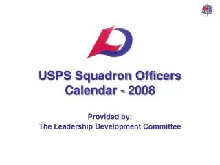 USPS Squadron Officers Calendar - 2008