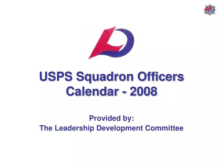 usps squadron officers calendar 2008