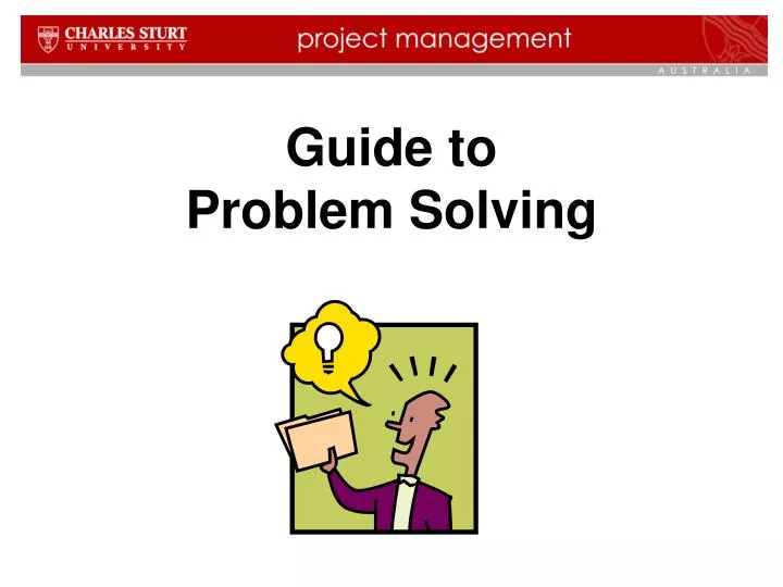 guide to problem solving