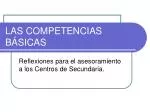 LAS COMPETENCIAS BÁSICAS - slide 1