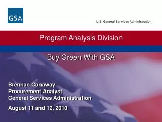 Buy Green With GSA