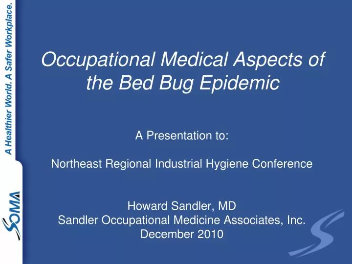 occupational medical aspects of the bed bug epidemic