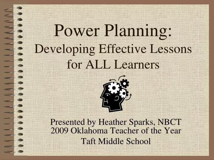 power planning developing effective lessons for all learners