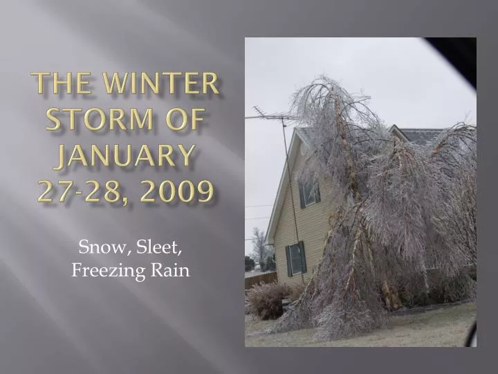 the winter storm of january 27 28 2009