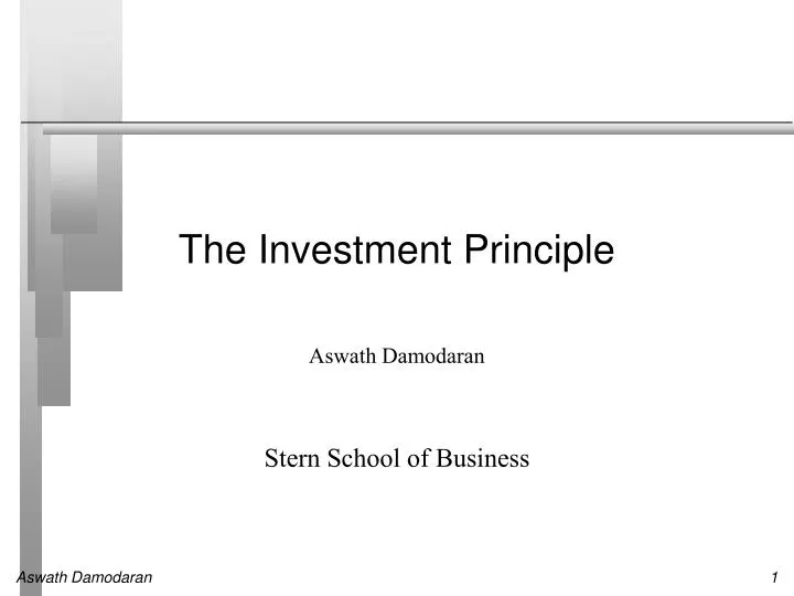 the investment principle