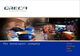 . Racing .Technology . Store . Events