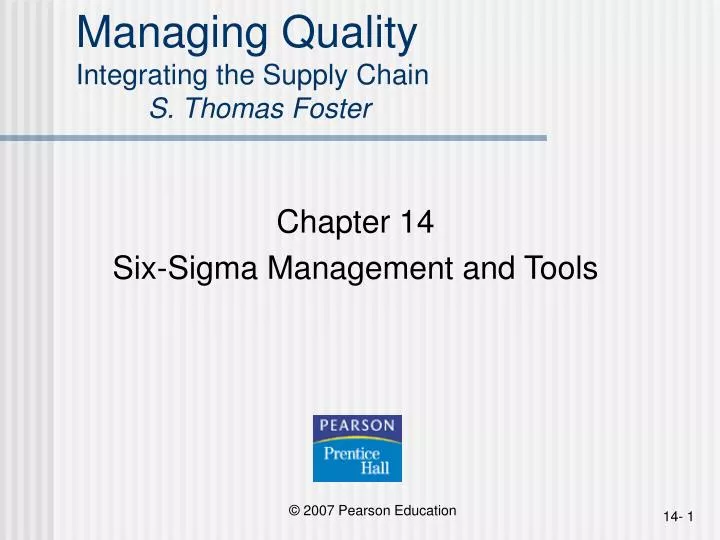 managing quality integrating the supply chain s thomas foster