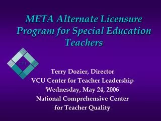 META Alternate Licensure Program for Special Education Teachers