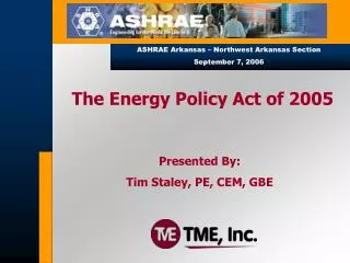 The Energy Policy Act of 2005