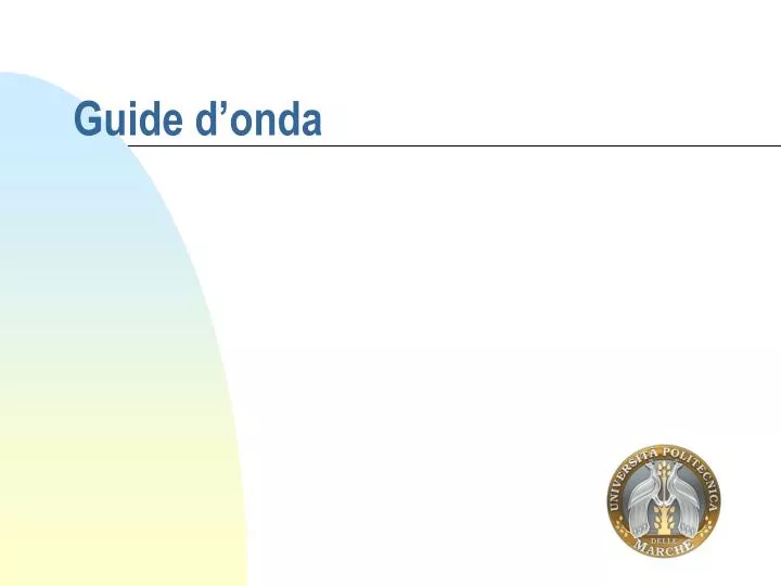 guide d onda