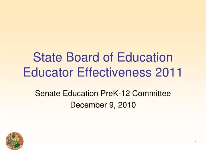 state board of education educator effectiveness 2011