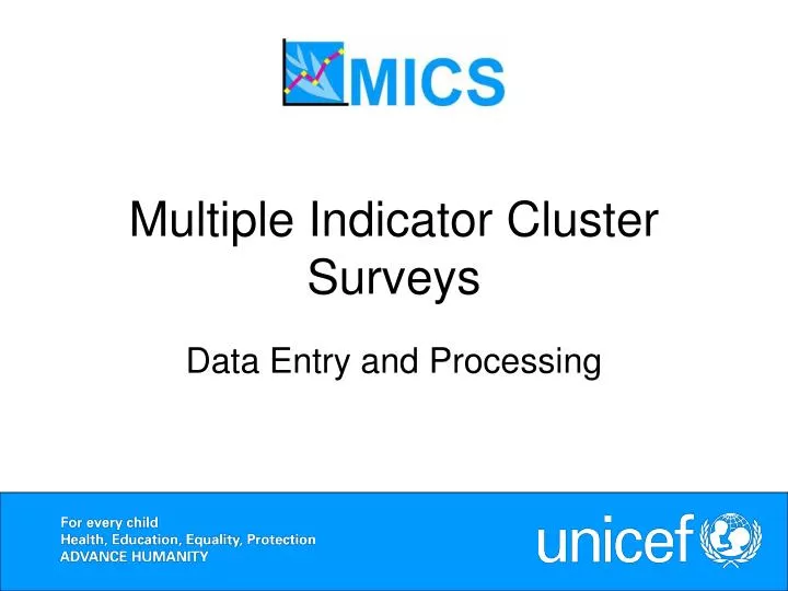 multiple indicator cluster surveys