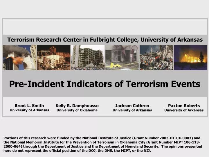 pre incident indicators of terrorism events