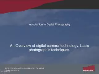 Introduction to Digital Photography