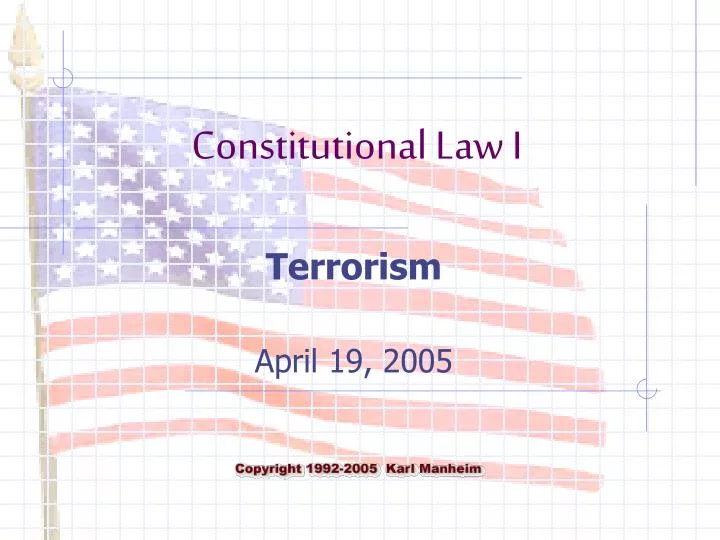 terrorism april 19 2005