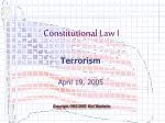 Terrorism April 19, 2005 - slide 1