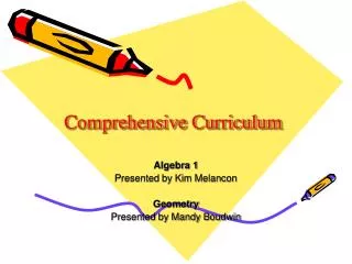 Comprehensive Curriculum