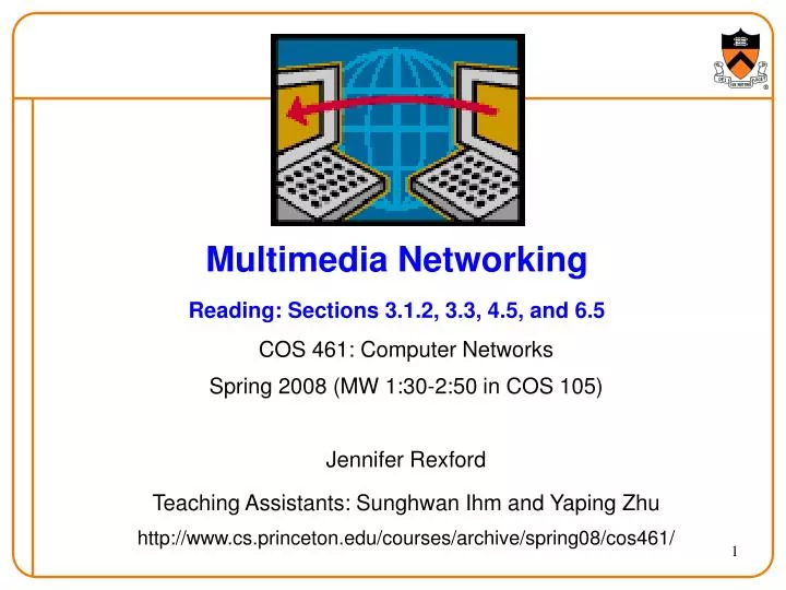 multimedia networking reading sections 3 1 2 3 3 4 5 and 6 5