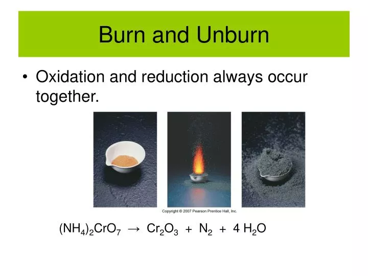 burn and unburn