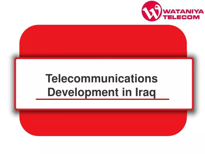 telecommunications development in iraq