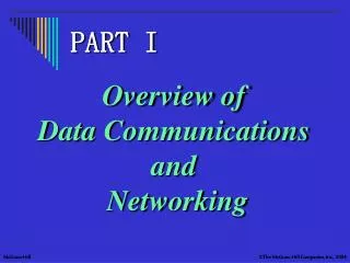 Overview of Data Communications and Networking