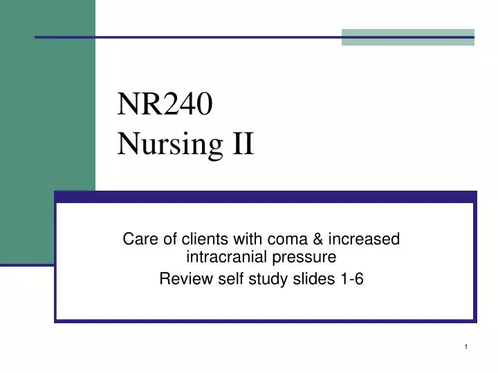 nr240 nursing ii