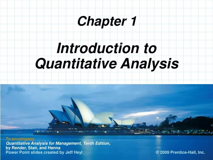 introduction to quantitative analysis