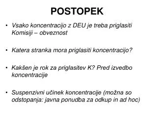 postopek