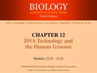 CHAPTER 12 DNA Technology and the Human Genome