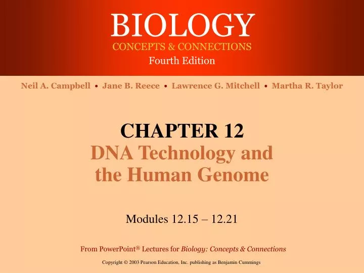 chapter 12 dna technology and the human genome