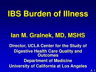 IBS Burden of Illness