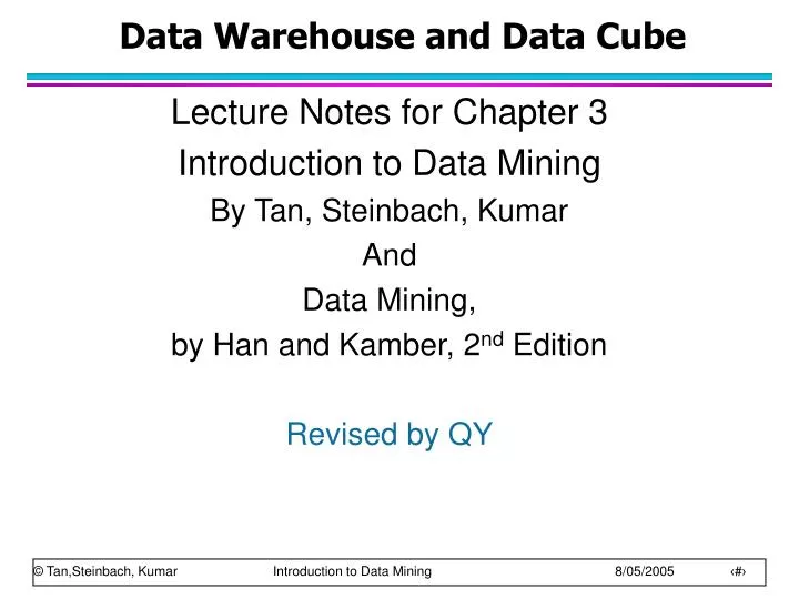 data warehouse and data cube