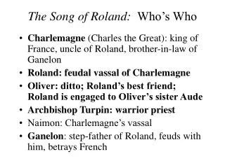 The Song of Roland: Who’s Who